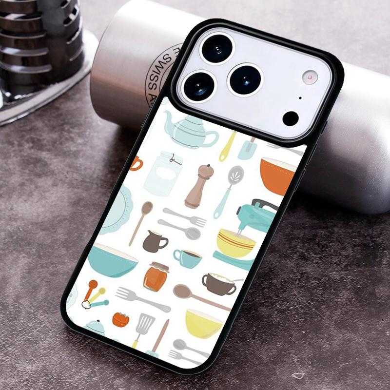 Чехол для телефона с рисунком «Люблю печь» Шеф-нож для iPhone 17 16 15 Pro Max Air 14 13 12 11 Plus Ударопрочный Capa Cover