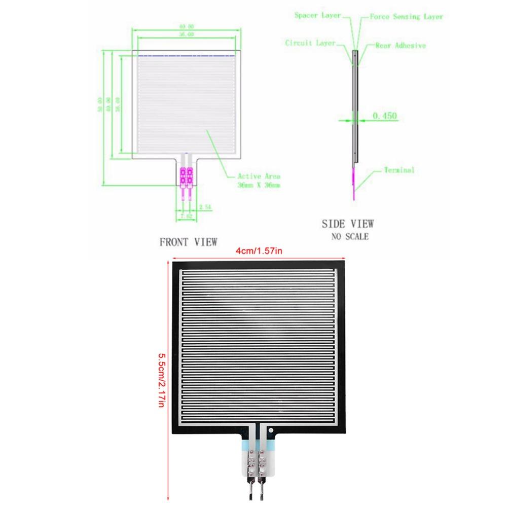 Flexible Thin Film Pressure Sensor Thin Film Force Sensor  Intelligent High End Seat