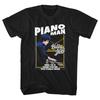 PIANO MAN Билли Джоэл черная футболка с коротким рукавом Все размеры от S до 45XL XA890 Унисекс футболка