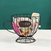 Coffee Pod Holder,Coffee Bar Counter Organizer Coffee Filter Holder,Capsule Basket,Coffee Bar Accessories for Kitchen Dinning Room Office Home Cafe