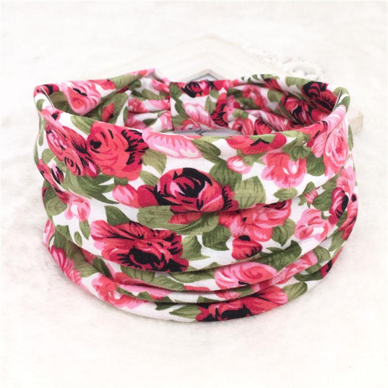 Bohemian Wide Stretch Headband Women Turban Flower Floral Elastic Hair Band Hair Accessories