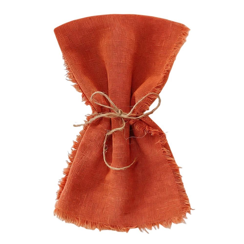 6pcs Sage Green Tassel Napkins Reusable Gauze Napkins Reusable Cloth Napkins  Home Decoration