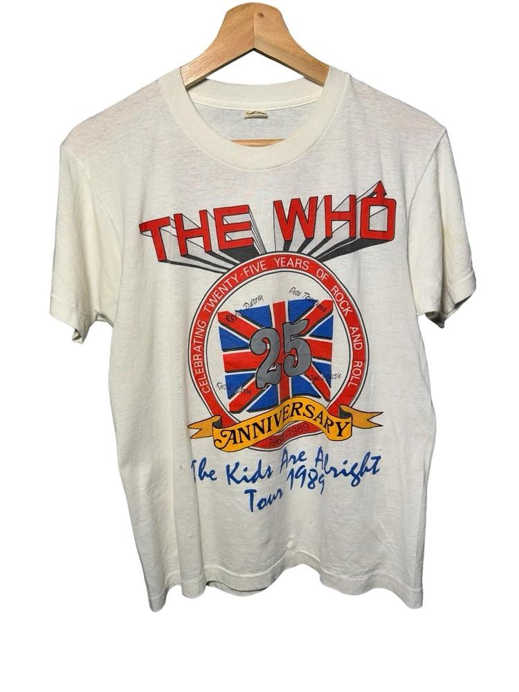 Винтажная футболка 80-х группы The Who Футболка тура The Kids Are Alright M Двусторонняя унисекс футболка