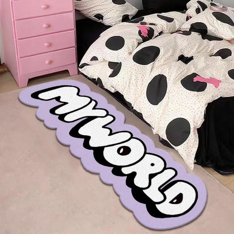 My World Living Room Decoration Creative Carpet Irregular Rugs for Bedroom Thick Plush Bedside Floor Mat Fluffy Soft Lounge Rug
