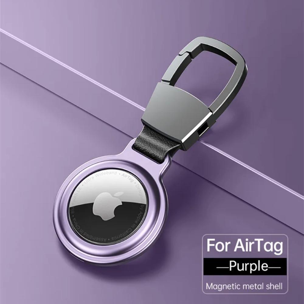 Металлический чехол для AirTag Protecto с брелоком Металлический Магнитный Ударопрочный Защита от царапин Защита от падений Накладка-чехол
