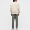 Uniqlo Однотонная свободная толстовка с круглым вырезом Унисекс толстовка Светло-бежевый 444966-30