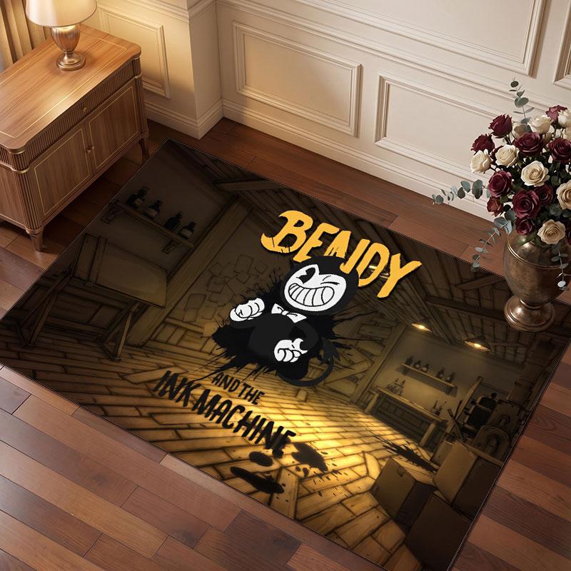 Bendy and the Ink Machine Rug Soft Thick Non Slip Floor Carpet for Bedroom Living Room Home Decor