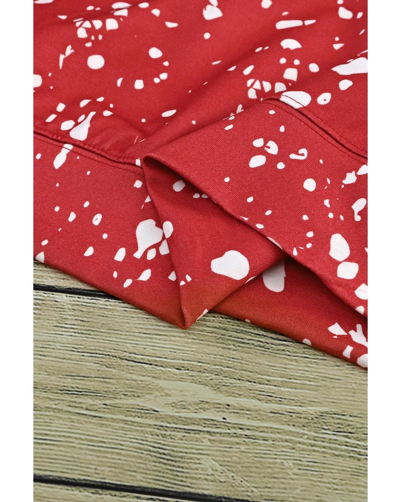 Azura Exchange Леопардовый тай-дай топ с длинными рукавами