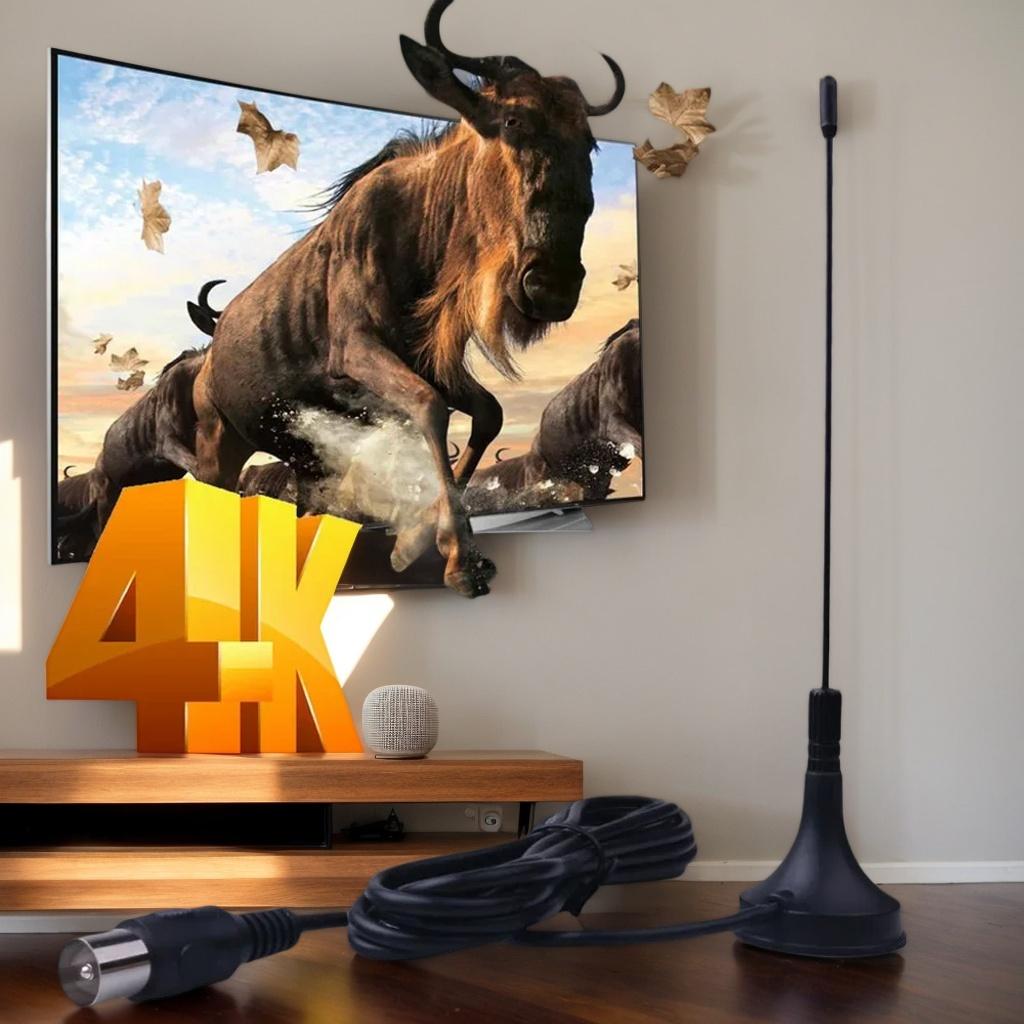 Новая антенна для цифрового телевидения Freeview HDTV - 5 дБи DVB-T Мини комнатный усилитель (Приемник CMMB) (компактный) (Повышенная)