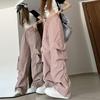 Women's Summer 2025 Quick-Dry Wide-Leg Sport Pants - Thin, Cool, Ribbon Casual Style for Mountaineering