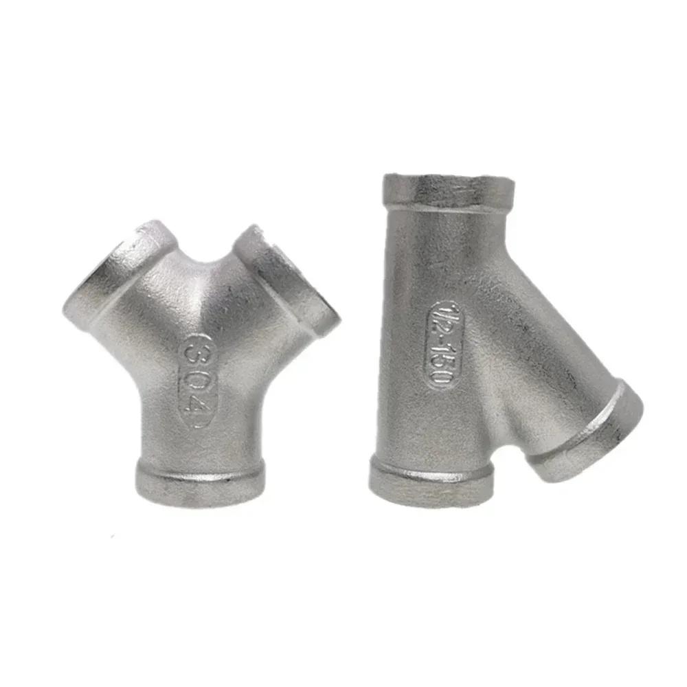 1/4" 3/8" 1/2" 3/4" 1" 1-1/4" 1-1/2" 2" BSP Резьба внутренняя Y-образный 3-ходовой Соединитель Муфта Разветвитель Трубопроводная арматура из нержавеющей стали 304