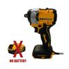 Подходит для ударного гайковерта DeWALT DCF921 20V 610 Нм Макс. крутящий момент откручивания Бесступенчатая регулировка скорости и удобная панель управления для сложных работ