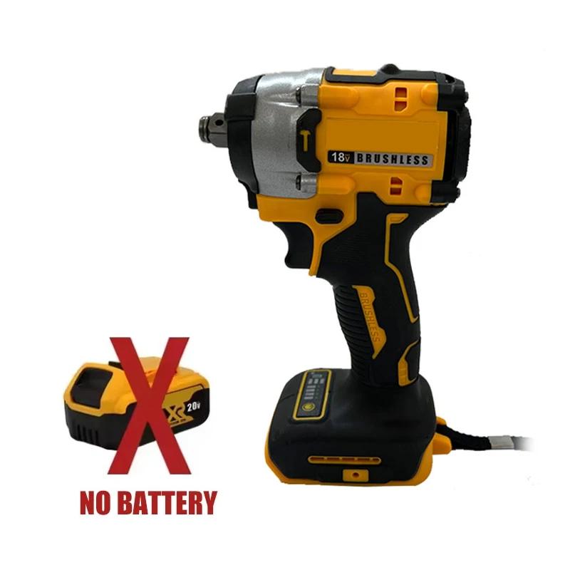 Подходит для ударного гайковерта DeWALT DCF921 20V 610 Нм Макс. крутящий момент откручивания Бесступенчатая регулировка скорости и удобная панель управления для сложных работ