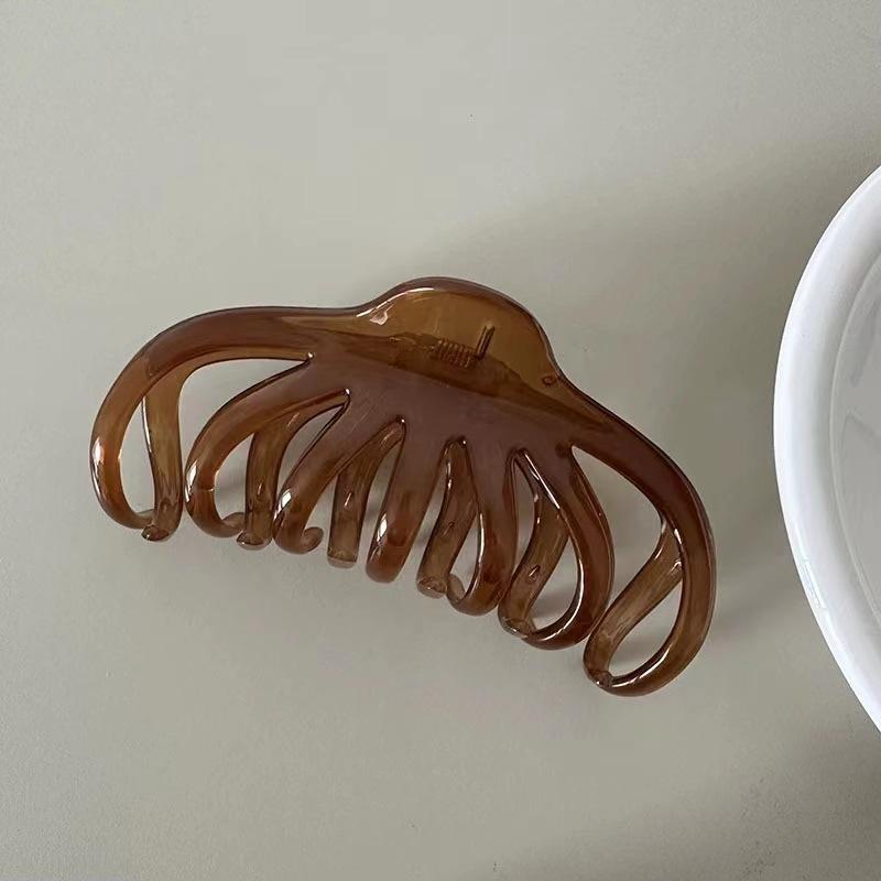 Корея большая заколка-краб для волос для женщин модная большая заколка для волос заколка-краб для девочек для густых волос черная заколка для волос заколка для хвостика аксессуары