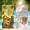 Милое Полотенце R-Rilakkuma Пляжное Полотенце Дорожное Легкое Приятное для Кожи Для Бассейна Пляжа Кемпинга Круиза Лето