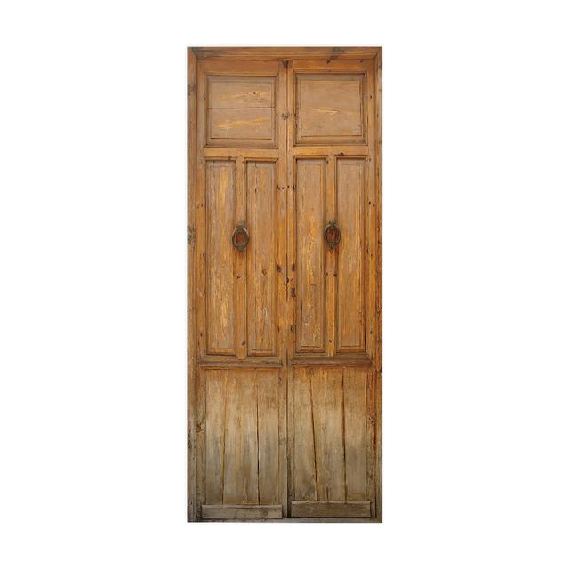 Ретро деревянная наклейка на дверь, настенная художественная роспись, 3D видение, обои для гостиной, сделай сам, наклейки на стену, ПВХ, виниловый дверной постер, домашний декор