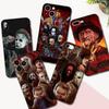 Black Tpu Case for Iphone 5 5s Se 2020 6 6s 7 8 Plus X 10 XR XS 11 12 13 Mini Pro MAX Back Cover Horror Movie