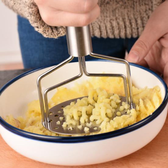 Двойной слой картофельного пюре Ручной картофельный пресс Волнистый пресс-измельчитель Кухонные принадлежности для картофельного пюре Овощи Фрукты