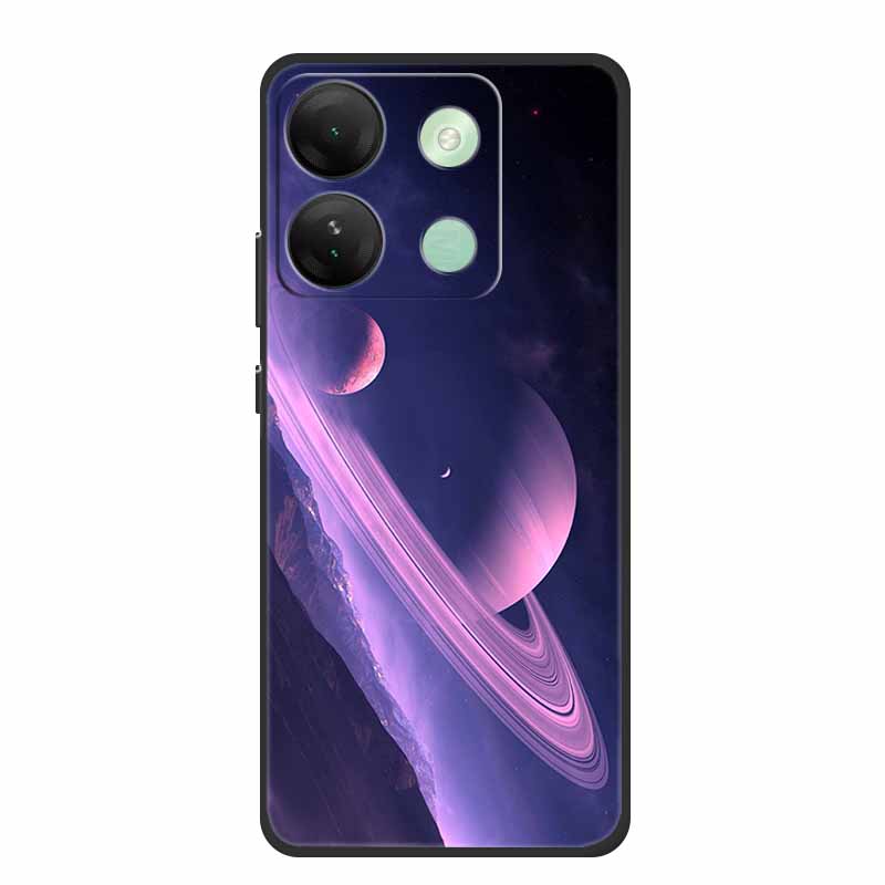 Чехол для телефона для Infinix Smart 7 HD Задняя крышка Черный силиконовый Ударопрочный Мягкий Funda для Infinix Smart 7 Plus Чехол 7Plus Coque