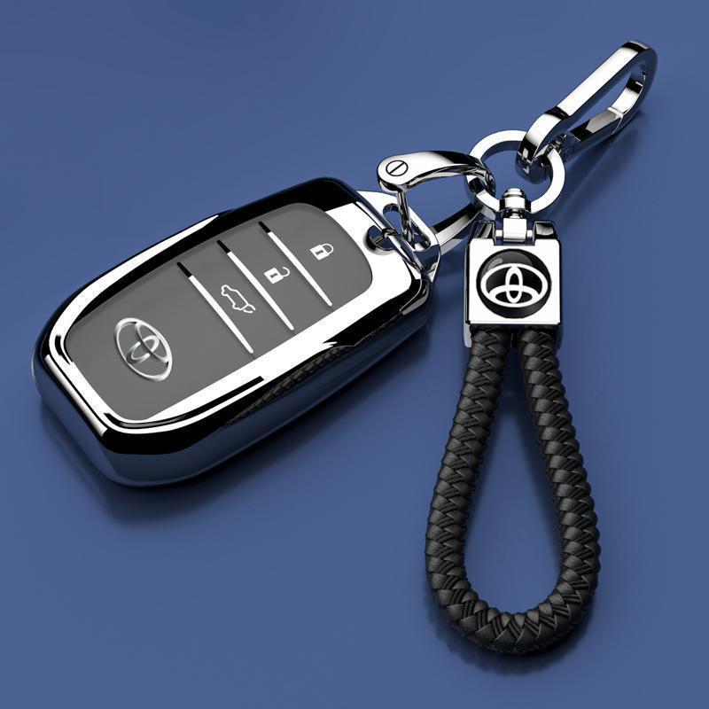 Чехол для ключа Toyota Levin: Гибридный корпус автомобиля с двумя двигателями для моделей 2024-2025 гг. - Защита с замком-ключом для мужчин