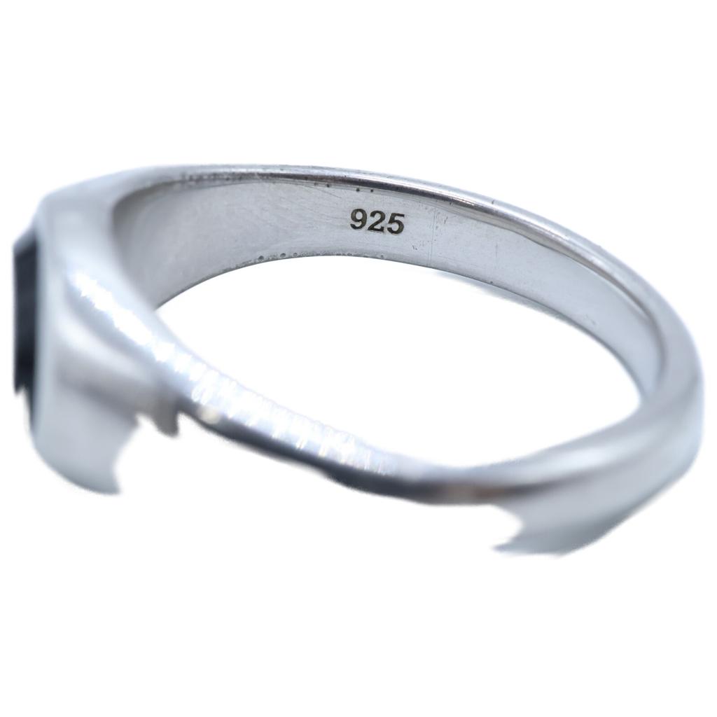 TOMWOOD SV925 Joe Polished Onyx Joe Ring Blue Hawk Eye Ring Ring Silver / OnyxUsed