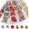 Nail Art Diamond Glass Rhinestone 12 Grid Boxed Flat Bottom Special-Shaped Diamond Set Nail Art Jewelry
