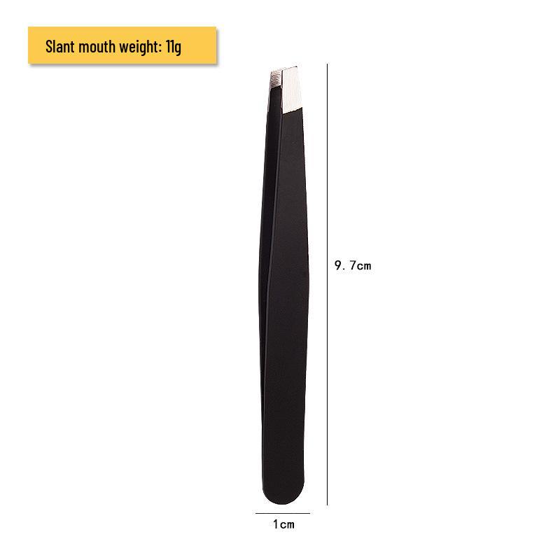 Набор лент для век из нержавеющей стали и пинцетов для бровей: 96 зажимов, плоские, скошенные и заостренные кончики