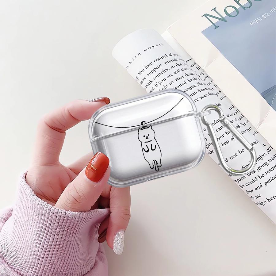 Мультяшный Чехол Собака Кошка Для Airpods 2 4 Pro3 1 Pro2 Pro 3 Прозрачный Чехол-Крышка Для Наушников