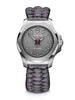 VICTORINOX V Watch with Stainless Steel Case Gray and Gray Paracord Strap I.N.O.X. (316L/Forged), Dial, (241771)