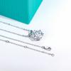 AnuJewel 1ct 3ct 5ct D Color Moissanite Diamond Top Quality Gold Plated Pendant Necklace Fine Jewelry Gifts