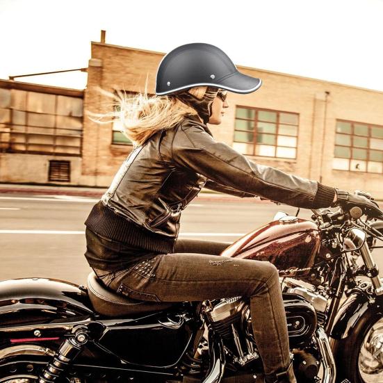 Мотоциклетный полушлем ударопрочный дизайн с широкими полями высокая прочность мягкая подкладка амортизирующий