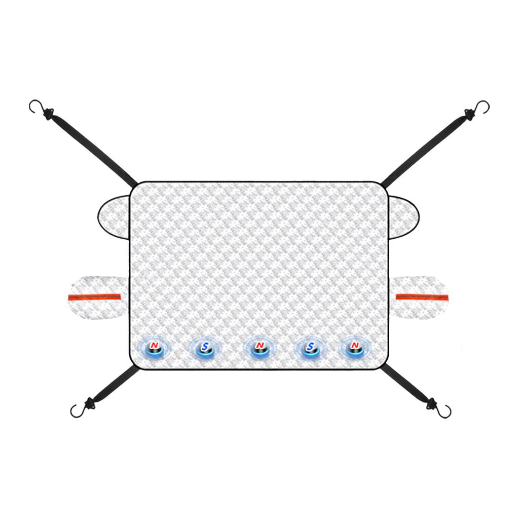 Car Windshield Snow Cover with Magnetic Edges Heavy Duty Anti Ice Frost and Sun Shade Protector for Front Window All Season Vehicle Protection