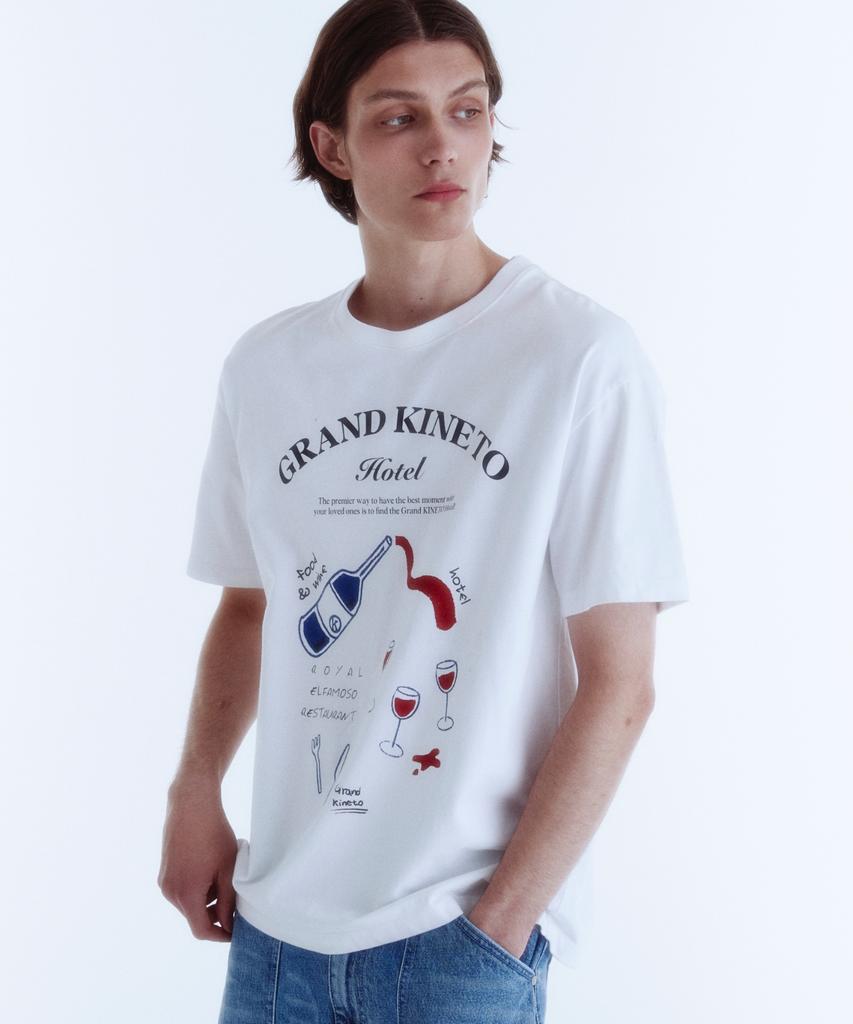 KINETO Grand Hotel Restaurant T-Shirt_White