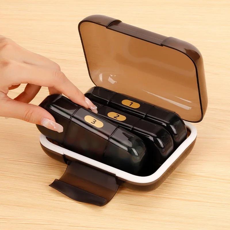 Еженедельный органайзер для таблеток, 4 раза в день, коробка для таблеток, портативная дорожная аптечка для рыбьего жира, витаминный чехол для таблеток, держатель Pastillero