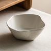 Премиальная миска необычной формы Sense White Керамическая бытовая салатница Овощная миска Специальная миска для лапши для ресторана лапши Простая столовая посуда Миска