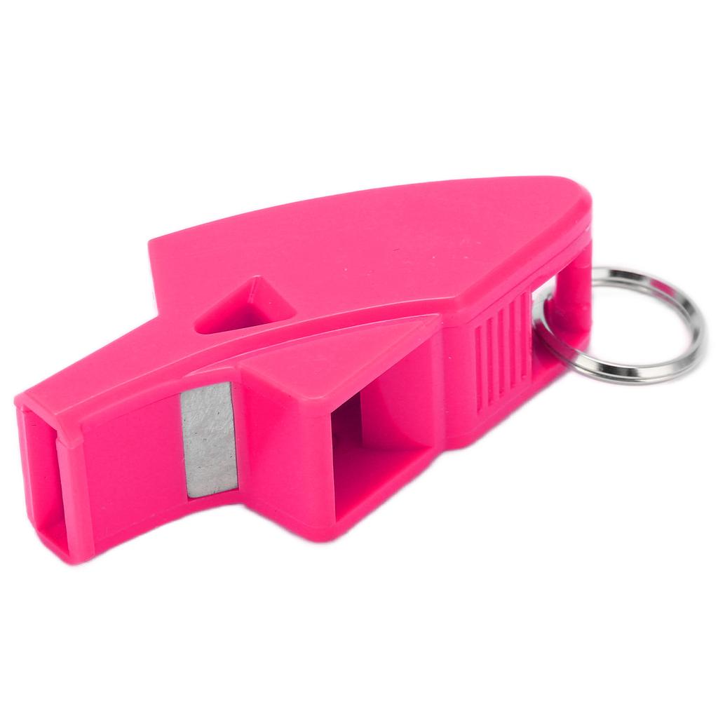 Referee Dolphin Whistle Sturdy Durable Resounding Crisp Portable Sound Whistle for CompetitionsRose Red