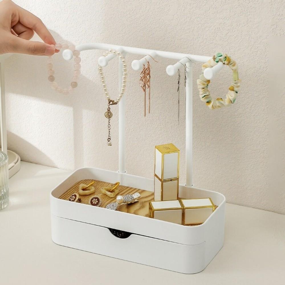 Portable Jewelry Display Holder Double Layer Jewelry Storage Rack Jewelry Organizer Home Display