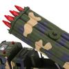 1/50 Military Missile Vehicle Model Alloy Pull-Back Rocket Car Toy with Sound and Light for Kids