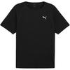 Solid Color Straight Cut Round Neck Short Sleeve T-Shirt Men Tops Black 526629-01