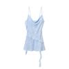 Women's summer new, elegant style, laminated decorative beads, suspender short dress