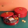 Creative New Year Candy Box Light Luxury Household Snack Dried Fruit Storage Box Wedding Festive Multi-Grid Nut Plate