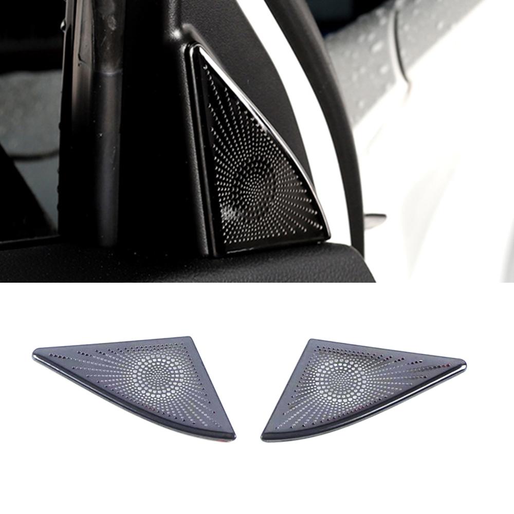For Haval H6 3rd Gen 2022 Window Triangle Pillar Audio Sound Speaker Panel Cover Interior Accessory Stainless Steel