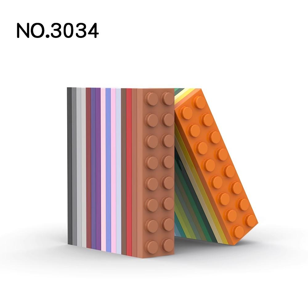 Нетоксичные 20 шт. Детали Модели 3034 Пластина 2 x 8 Совместимые Кирпичики DIY Сборка Строительные Блоки Частицы Детская Головоломка Развивающая Игрушка Подарок на День Рождения