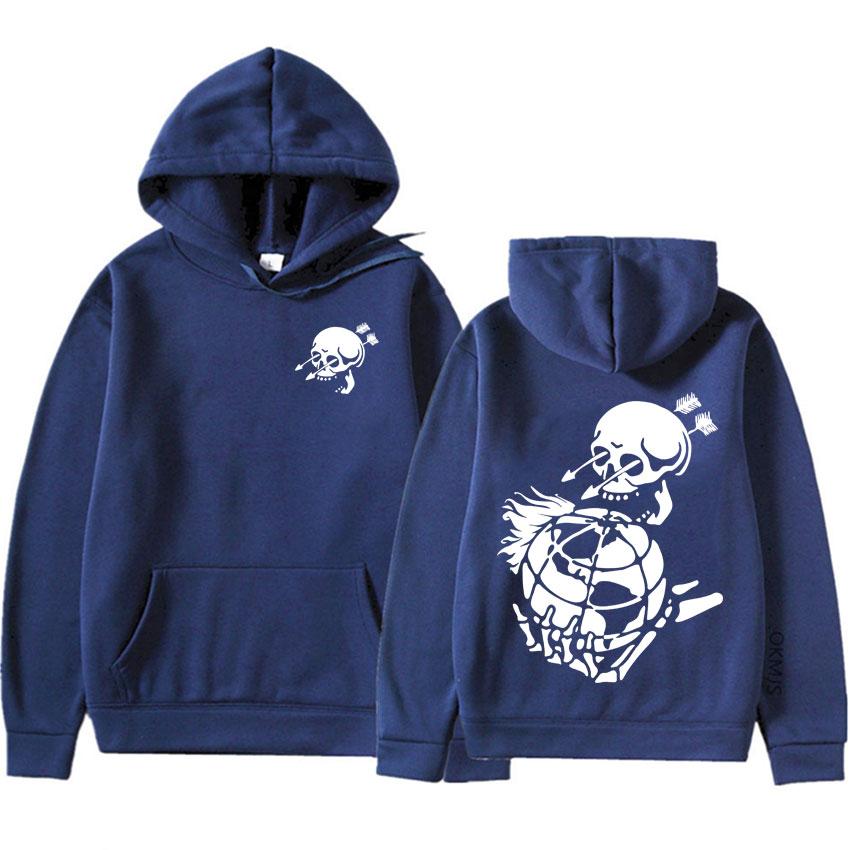 Худи Forward Observations Group Панк Скелет Худи Готическая Одежда Мужская Женская Мода Графические Свободные Толстовки с Капюшоном