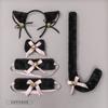 Cat Ear Headband With Plush Bell Set Cosplay Accessory Anime Girl Costume Maid Tail Prop