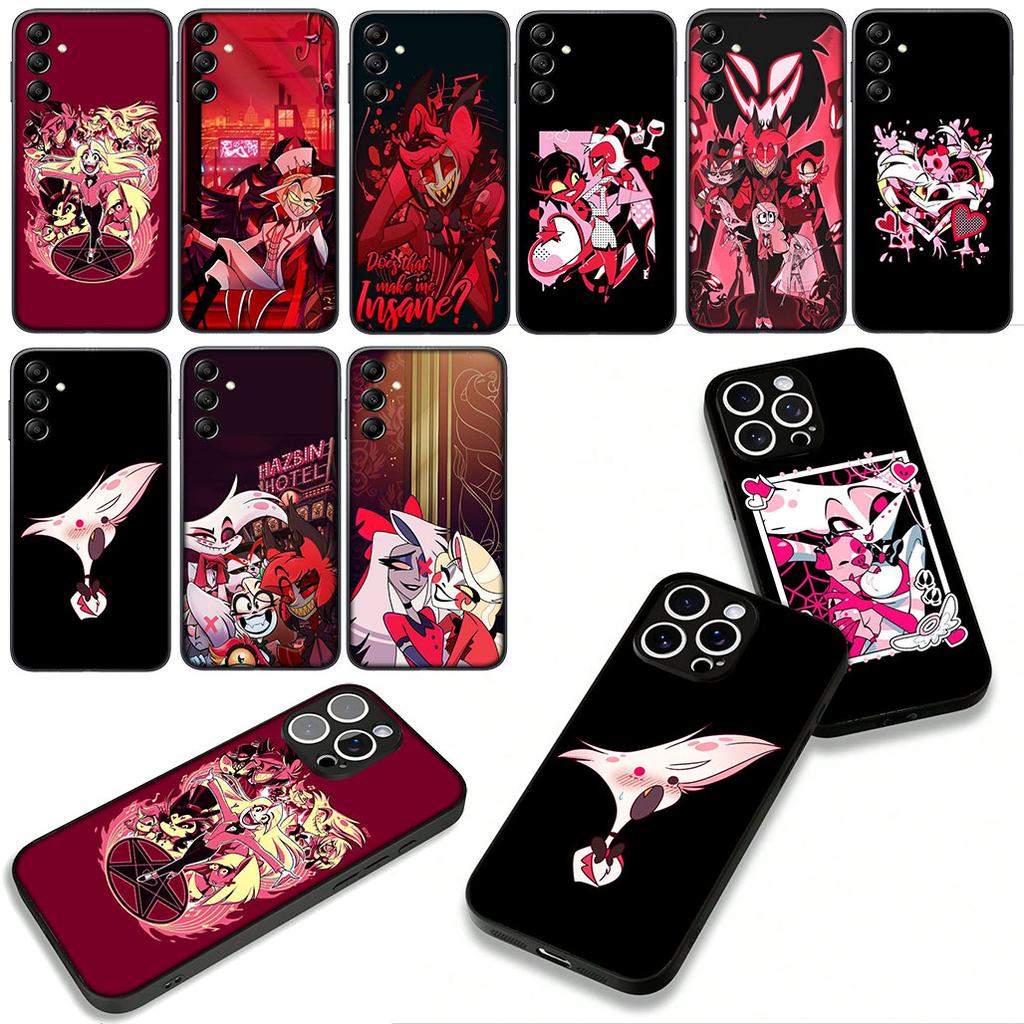 H-Hazbin Hotel Charile Angel Dust for Samsung Galaxy A36 A17 A26 A07 A35 A54 A53 A13 A33 A34 S8 S9 S20 S21 FE S10 Plus Case