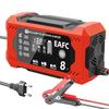 Large Screen Car Battery Charger 6A/8A/10A 12V Car Motorcycle Battery Charging Device Lead-acid Battery Smart Repair LCD Display