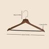 5pcs Premium Wooden Hangers with Polished Finish - Non-Slip, Grooved Design for Garment Display - Ideal for Home,Clothing Stores