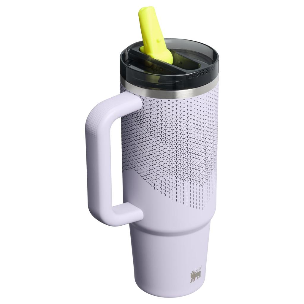 Термокружка Stanley 1913 Quencher Pro Tour с откидной крышкой и соломинкой, с вакуумной изоляцией, цвет Purple Dust Hypergrip, 30 унций / 0,89 л