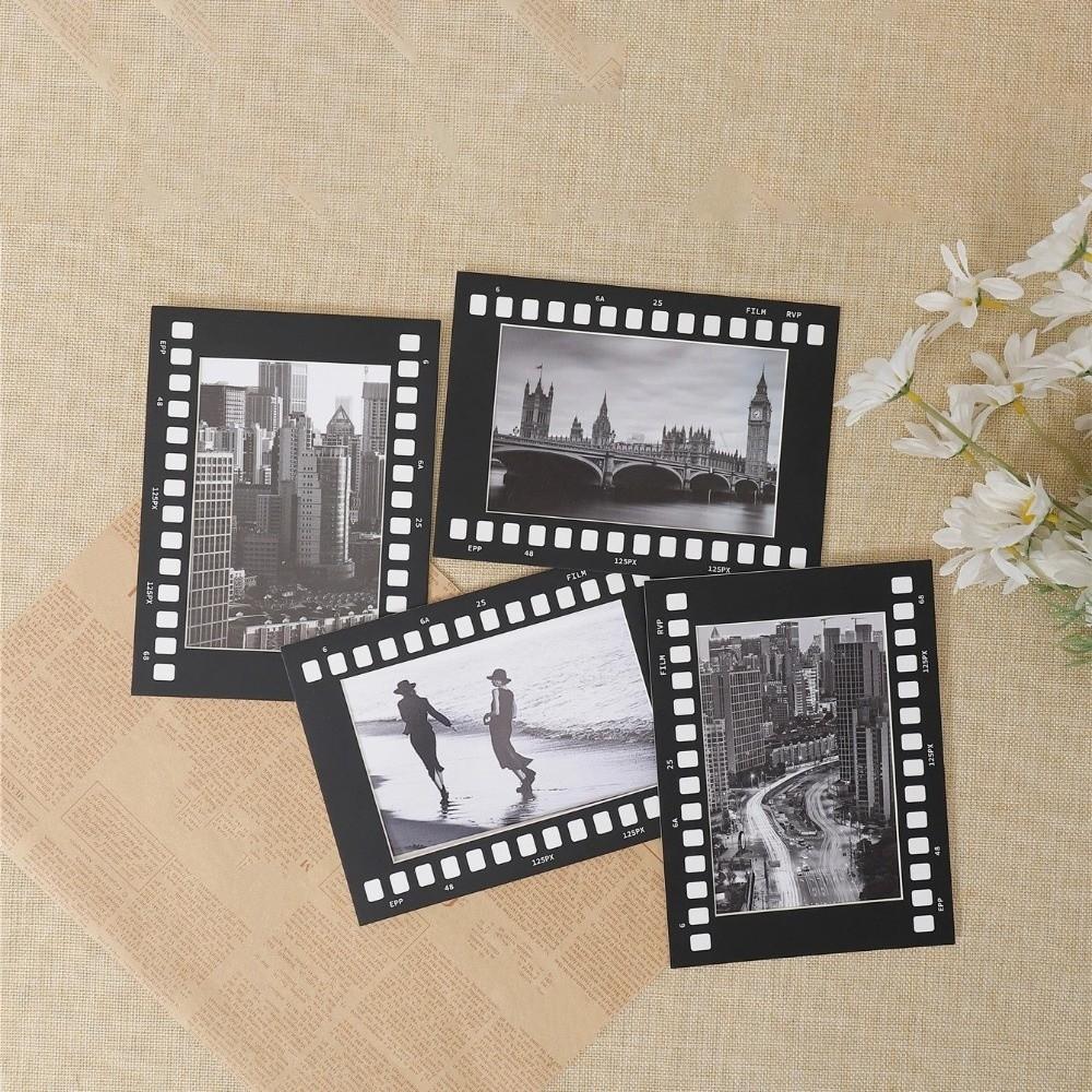 5PCS 6 in/7 in Film Paper Photo Frame Square Photography Frame Movie Film Frame Photo Display